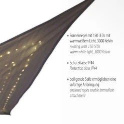 Vélum Solaire LED Voile -Konstsmide || Lucande Soldes Boutique 10000803 2