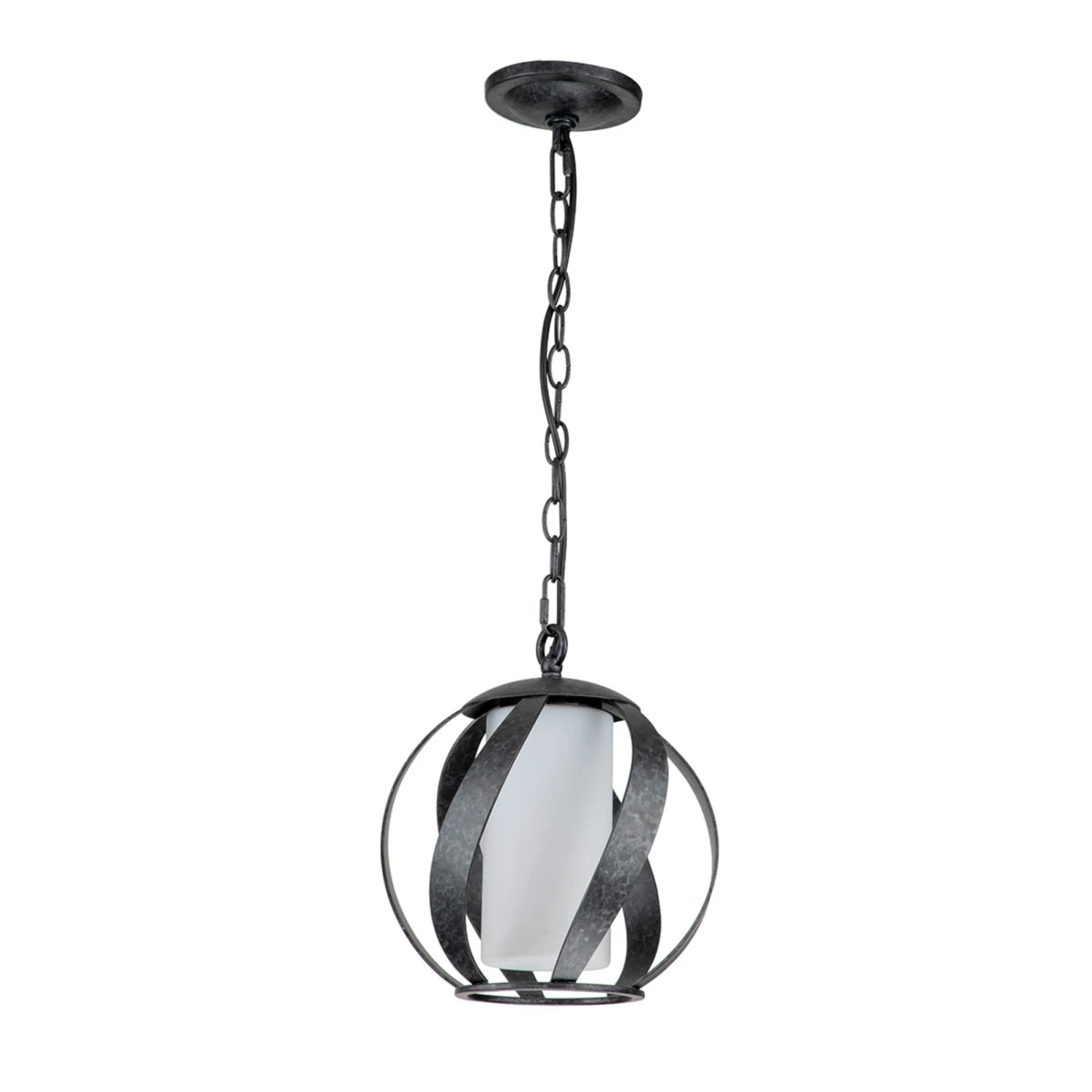 Suspension Blacksmith Noire/blanche 1 Lampe Ø25,4 2 Suspension Blacksmith Noire/blanche 1 Lampe Ø25,4 – Image 2