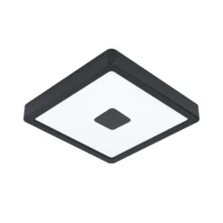 EGLO Plafonnier Extérieur LED Iphias 2, 21x21 cm, Noir