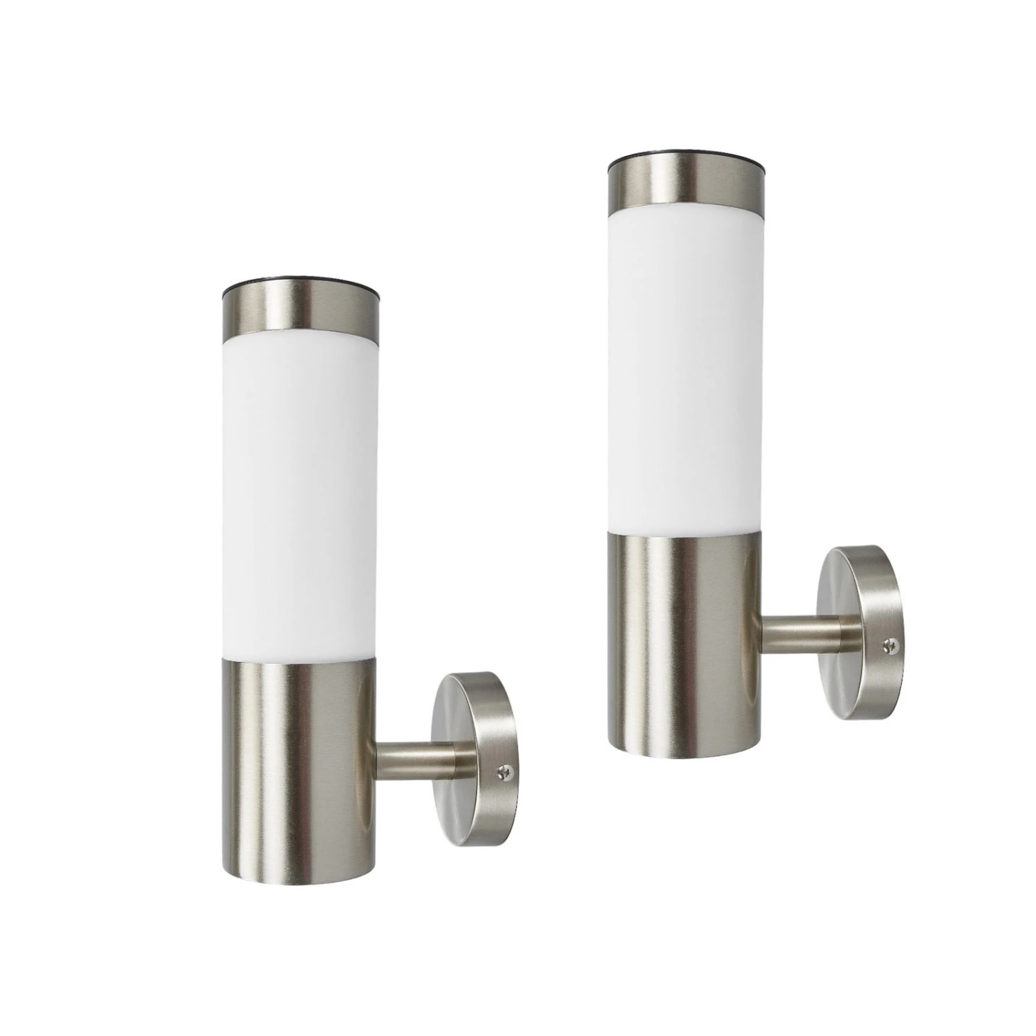 Lindby Aleeza Applique Solaire LED Acier Inox X2 1 Lindby Aleeza Applique Solaire LED Acier Inox X2