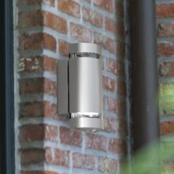 Applique Focus Acier Inoxydable, Ronde, à 2 Lampes