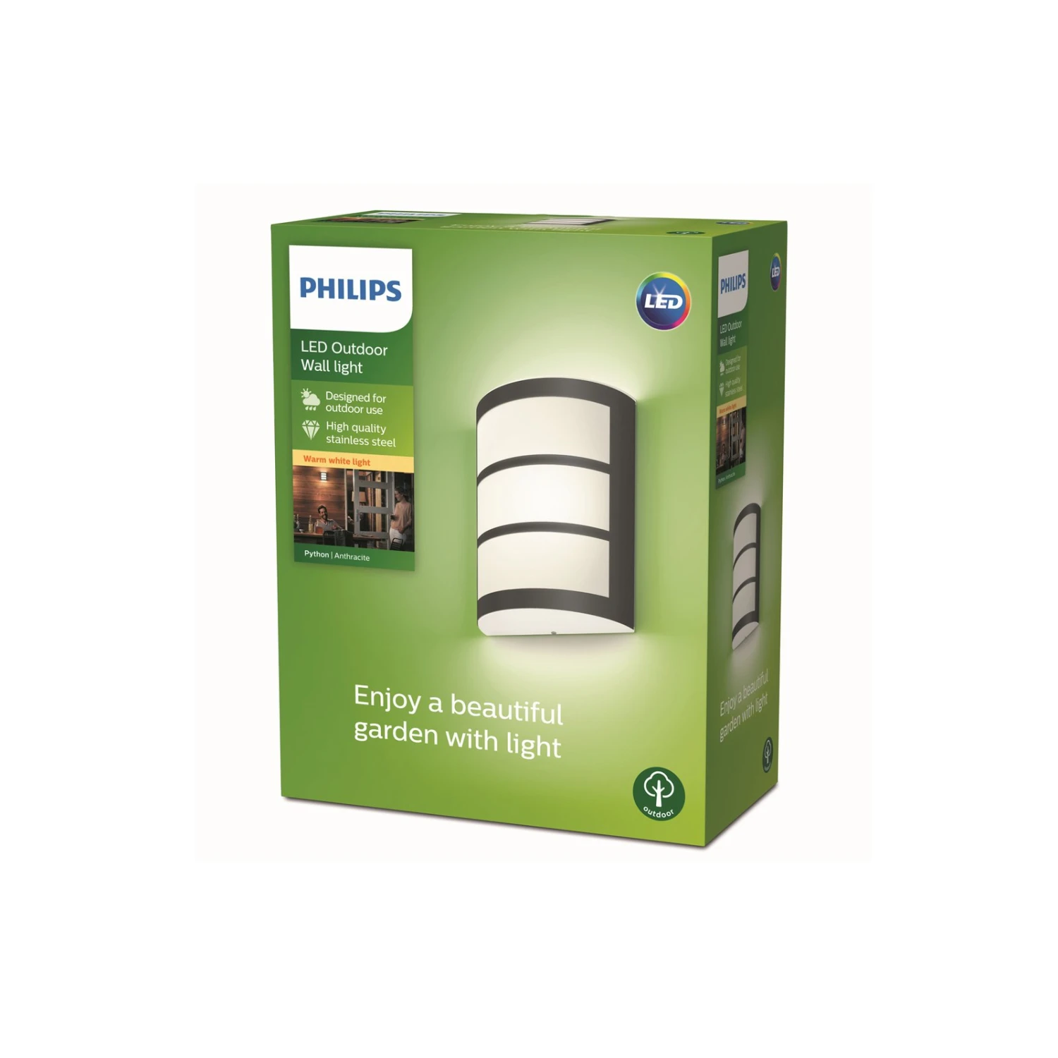 Philips Python Applique LED Anthracite 2 700 K 3 Philips Python Applique LED Anthracite 2 700 K – Image 3