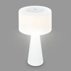 Lampe à Poser LED Halo, Batterie, Blanche -Konstsmide || Lucande Soldes Boutique 10014715 2