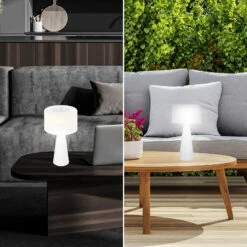 Lampe à Poser LED Halo, Batterie, Blanche -Konstsmide || Lucande Soldes Boutique 10014715 3