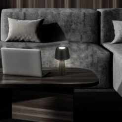 Lampe à Poser LED Kihi Batterie, Noire