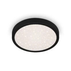 Plafonnier LED Runa, Ciel étoilé, Noir