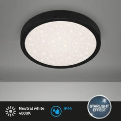 Plafonnier LED Runa, Ciel étoilé, Noir 9 Plafonnier LED Runa, Ciel étoilé, Noir -Konstsmide || Lucande Soldes Boutique 10015597 4