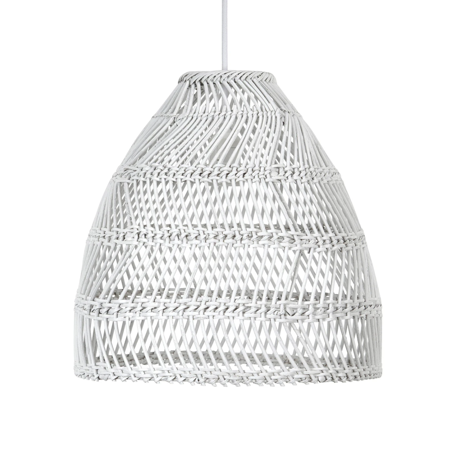 PR Home Maja Outdoor Suspension Rotin Blanc Ø53 cm 2 PR Home Maja Outdoor Suspension Rotin Blanc Ø53 cm – Image 2