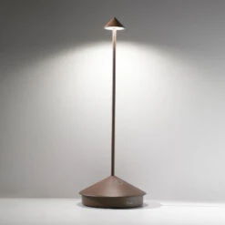 Zafferano Pina Lampe Table Batterie IP54 Corten -Konstsmide || Lucande Soldes Boutique 10016481 2