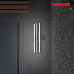 Telefunken Applique Extérieur LED Graz Direct 3 Lampes Noir