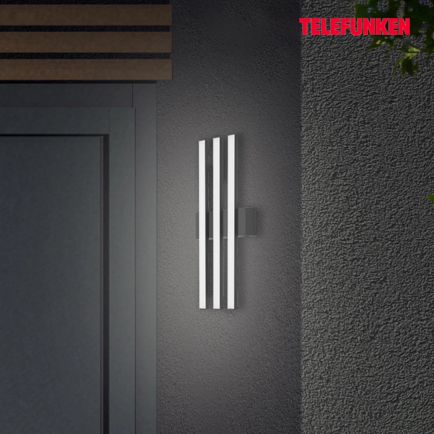 Telefunken Applique Extérieur LED Graz Direct 3 Lampes Noir 1 Telefunken Applique Extérieur LED Graz Direct 3 Lampes Noir