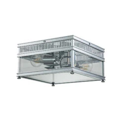 Plafonnier Holborn, Angulaire Chromé Poli