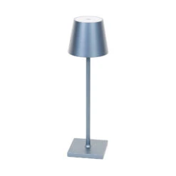 Lindby Janea Lampe Table Batterie LED Gris-bleu X3 -Konstsmide || Lucande Soldes Boutique 10019584 3
