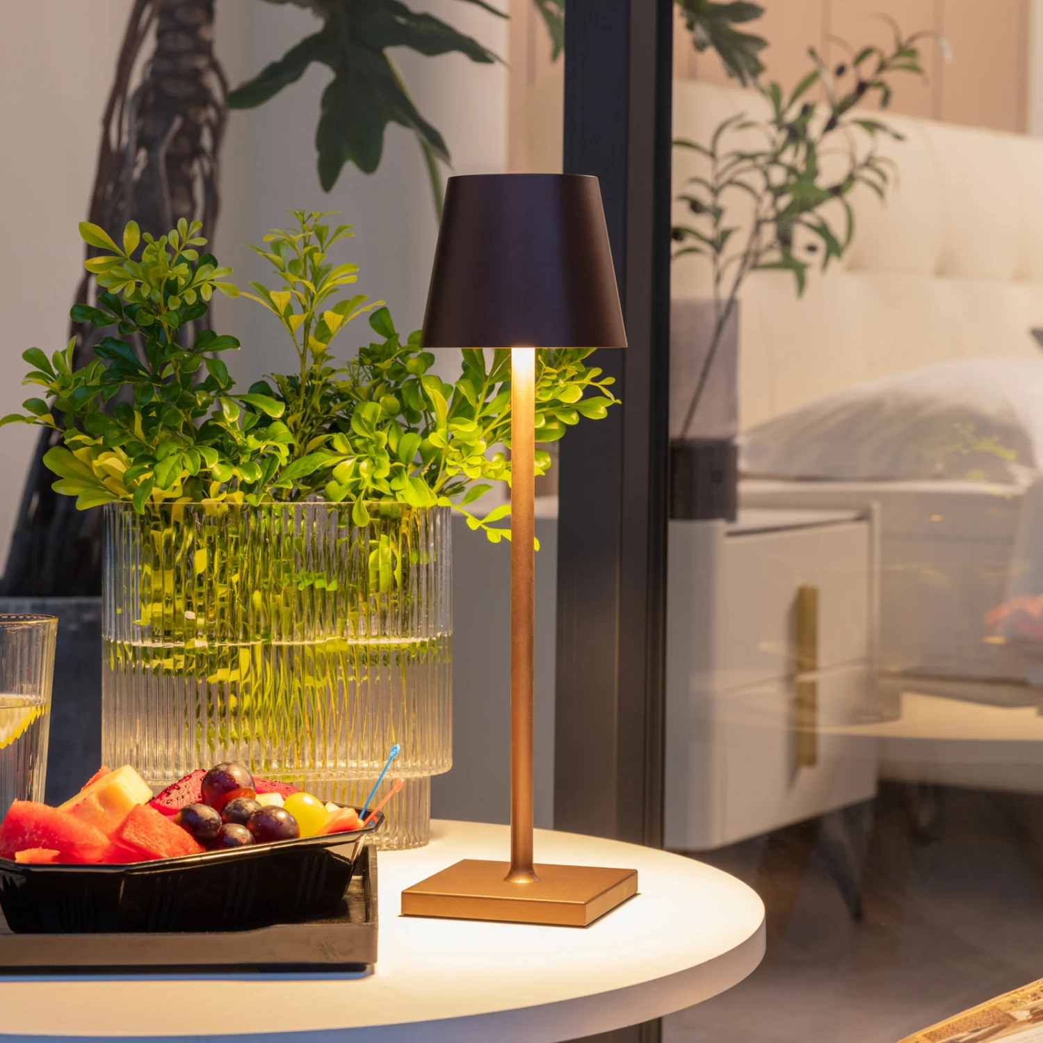 Lindby Janea Lampe Table Batterie LED Café X3 2 Lindby Janea Lampe Table Batterie LED Café X3 – Image 2