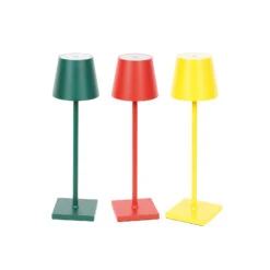 Lindby Janea Lampe à Poser Verte/rouge/jaune X3