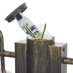 BRILLIANT Lampadaire à Deux Lampes Artu En Noir/doré -Konstsmide || Lucande Soldes Boutique 1507156 6