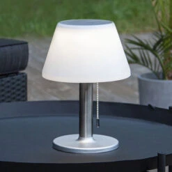 Star Trading Lampe Table Solaire LED Solia Interrupteur Tirette