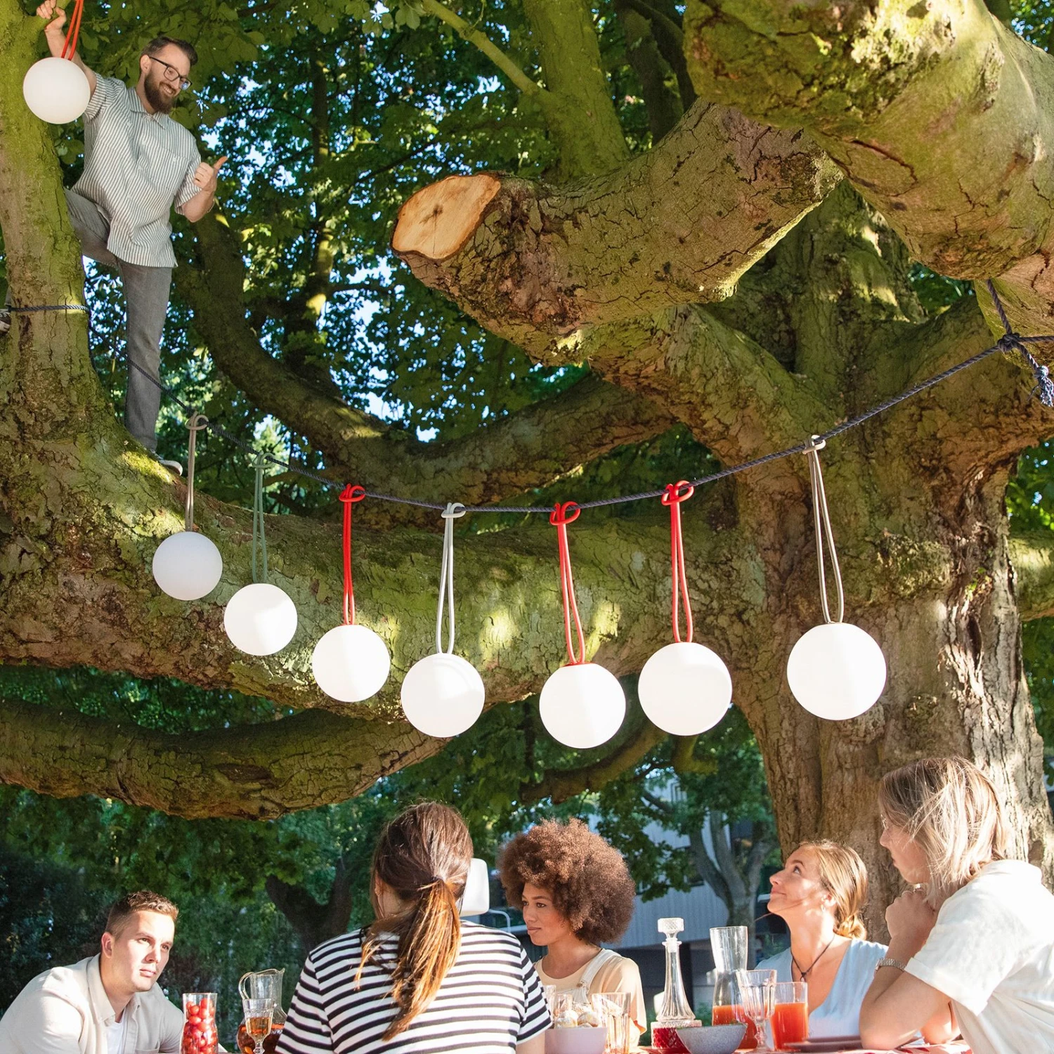 Fatboy Bolleke Suspension LED Batterie Duo Grise 4 Fatboy Bolleke Suspension LED Batterie Duo Grise â Image 4