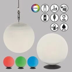 Suspension LED Solaire Twin, Télécommande, Blanche -Konstsmide || Lucande Soldes Boutique 3570086 8