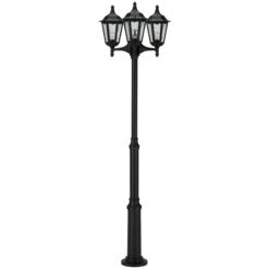 Lampe Pour Mât 2099 à 3 Lampes, Noir -Konstsmide || Lucande Soldes Boutique 4000427 2