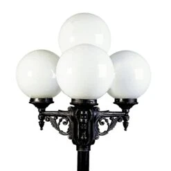 Ravissant Chandelier Noir Argenté 165 à 4 Lampes