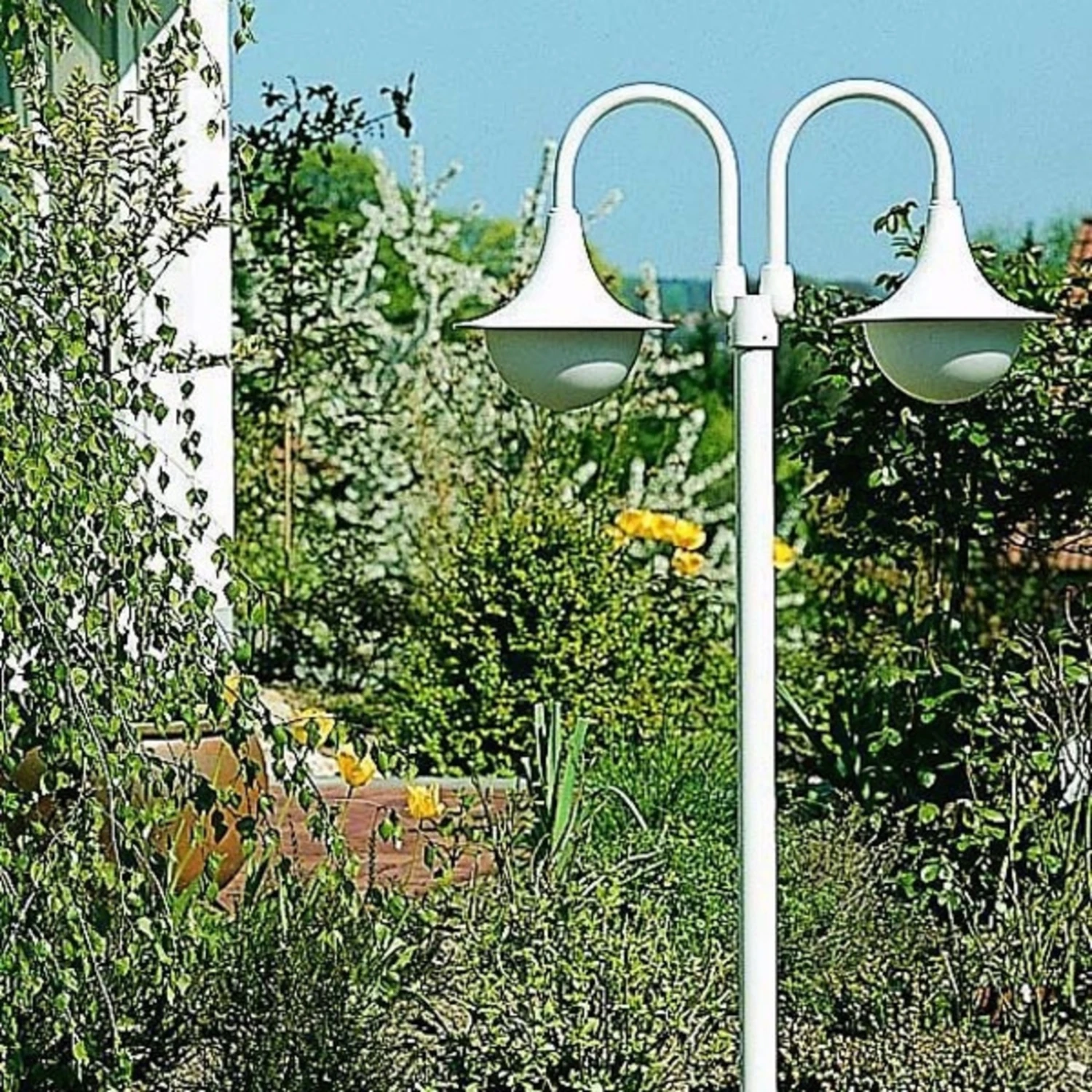 Lampadaire élégant 171 Blanc à 2 Lampes 1 Lampadaire élégant 171 Blanc à 2 Lampes