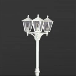 Lampadaire Rustique 680 Blanc à 3 Lampes -Konstsmide || Lucande Soldes Boutique 4001682 2