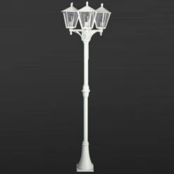 Lampadaire Rustique 680 Blanc à 3 Lampes