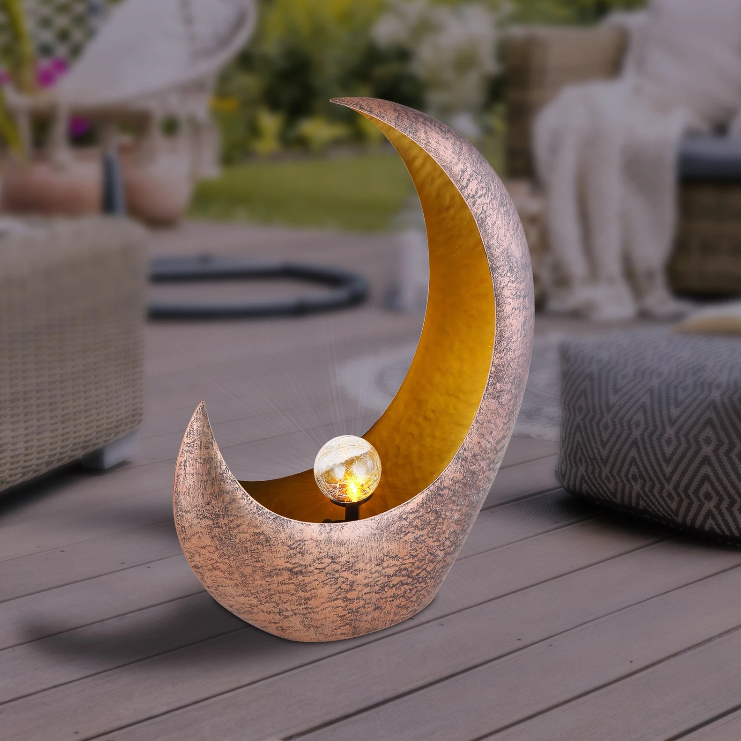 Globo Lampe Déco D’extérieur 36520 Solar, Demi-lune 1 Globo Lampe Déco D’extérieur 36520 Solar, Demi-lune