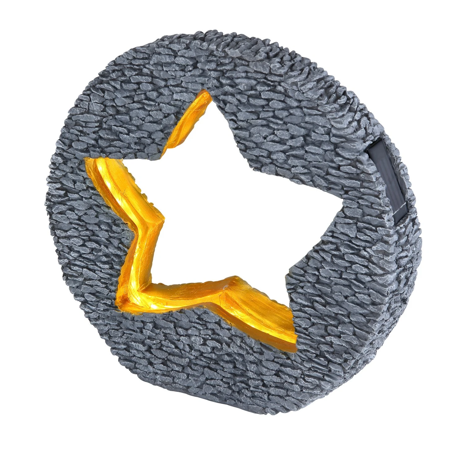 Globo Lampe LED Solaire 36524 Gris Pierre Doré, étoile 2 Globo Lampe LED Solaire 36524 Gris Pierre Doré, étoile – Image 2