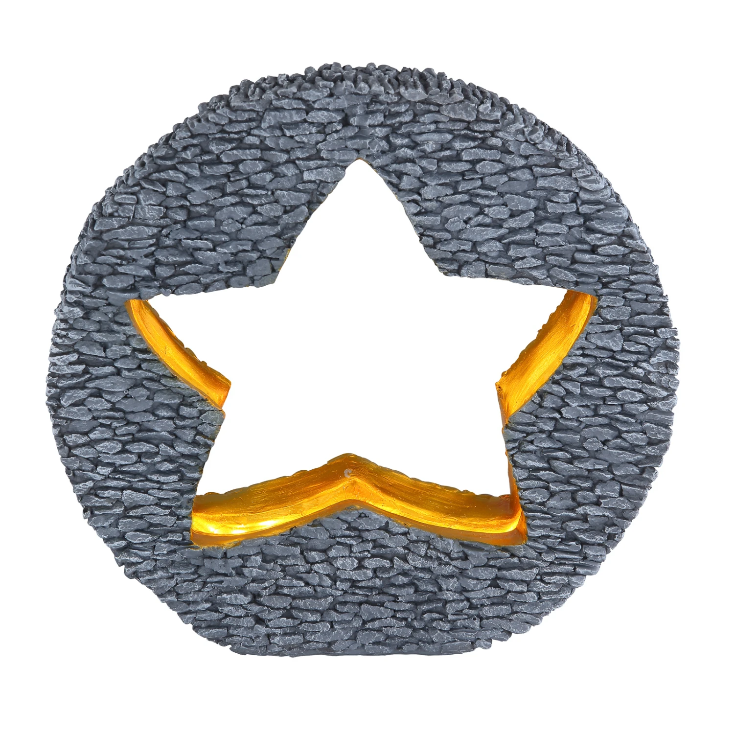 Globo Lampe LED Solaire 36524 Gris Pierre Doré, étoile 4 Globo Lampe LED Solaire 36524 Gris Pierre Doré, étoile – Image 4