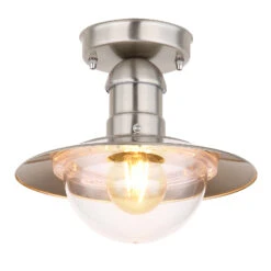 Globo Plafonnier D’extérieur Linda, Acier Inoxydable