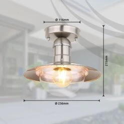 Globo Plafonnier D’extérieur Linda, Acier Inoxydable -Konstsmide || Lucande Soldes Boutique 4015656 3