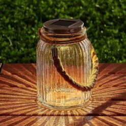 Lanterne Solaire LED Farid En Verre