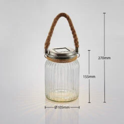 Lanterne Solaire LED Farid En Verre -Konstsmide || Lucande Soldes Boutique 4018165 7