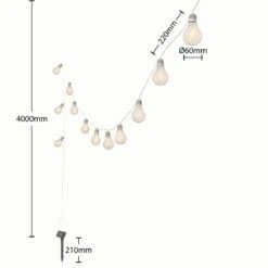 Lindby Lampini Guirlande Lumineuse Solaire LED -Konstsmide || Lucande Soldes Boutique 4018250 6