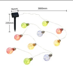 Lindby Raean Guirlande Lumineuse Solaire LED 14 Lindby Raean Guirlande Lumineuse Solaire LED -Konstsmide || Lucande Soldes Boutique 4018397 5