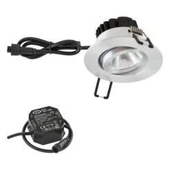 EVN PC65 Luminaire Extérieur Rond, 3000K Aluminium