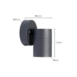 Prios Tulimar Applique D'extérieur, à Une Lampe -Konstsmide || Lucande Soldes Boutique 5044001 3