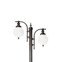 Lampadaire Madeira à 2 Lampes Vert Foncé