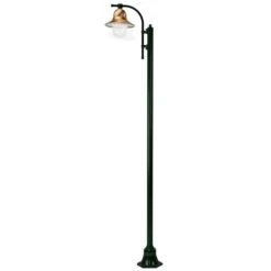 Lampadaire Toscane à 1 Lampe 240 cm Vert