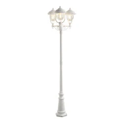 Konstsmide Lampadaire Candélabre 3 Abat-jours Parma Blanc 7 Konstsmide Lampadaire Candélabre 3 Abat-jours Parma Blanc -Konstsmide || Lucande Soldes Boutique 5522157 3