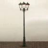 Konstsmide Lampadaire Candélabre 3 Abat-jours Parma Vert
