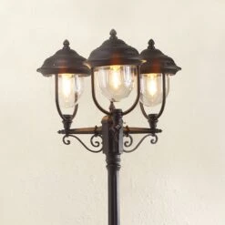 Konstsmide Lampadaire Candélabre 3 Abat-jours Parma Noir 6 Konstsmide Lampadaire Candélabre 3 Abat-jours Parma Noir -Konstsmide || Lucande Soldes Boutique 5522159 2