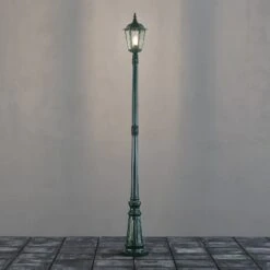 Konstsmide Lampe Pour Mât Firenze à 1 Lampe, Verte
