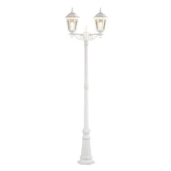 Konstsmide Lampe Pour Mât Firenze à 2 Lampes, Blanche -Konstsmide || Lucande Soldes Boutique 5522193 2