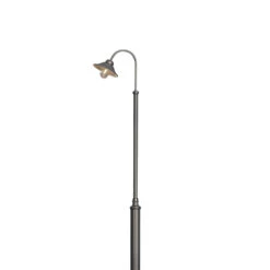 Konstsmide Lampe Pour Mât Vega, Noir Mat, à 1 Lampe, 247 cm -Konstsmide || Lucande Soldes Boutique 5522292 2