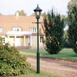 Konstsmide Lampadaire D’extérieur Virgo, 1 Lampe, Vert Foncé