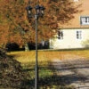 Konstsmide Lampadaire D’extérieur Virgo, 3 Lampes, Noir Mat
