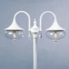 Konstsmide Lampadaire Imposant Blanc LIBRA 2 Abat-jours